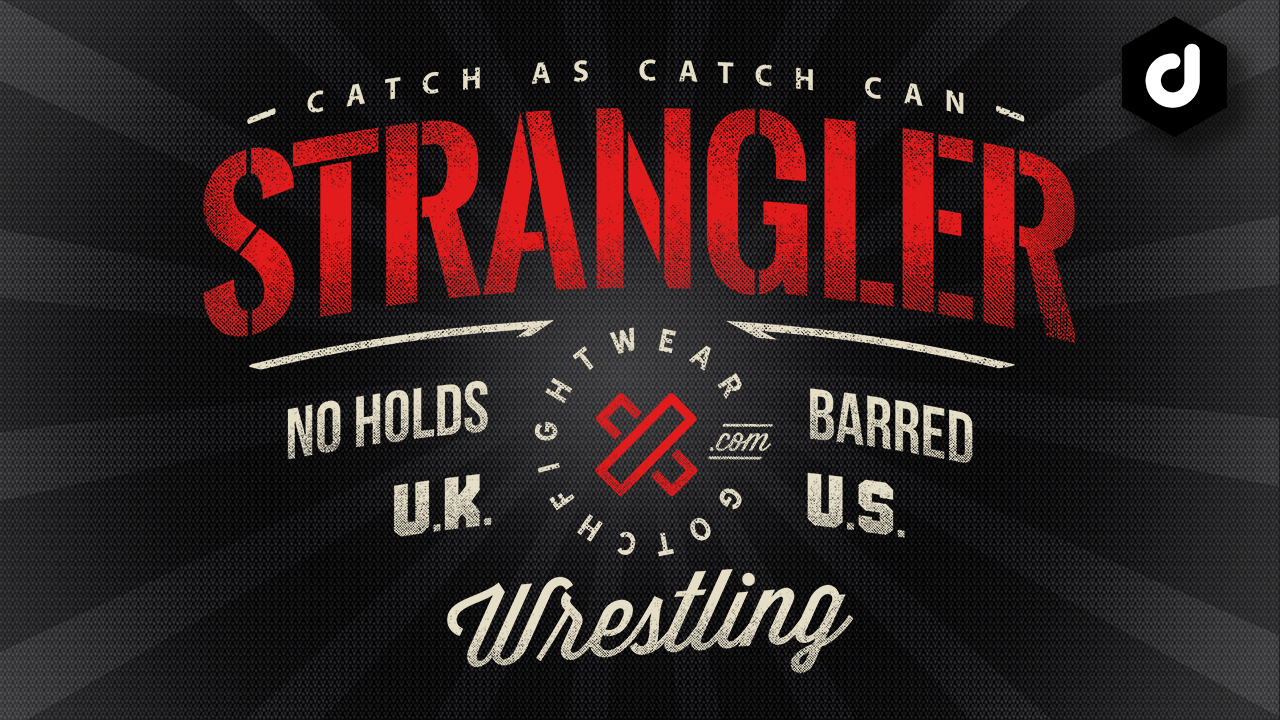 Strangler Catch Wrestling T-Shirt from Gotchfightwear